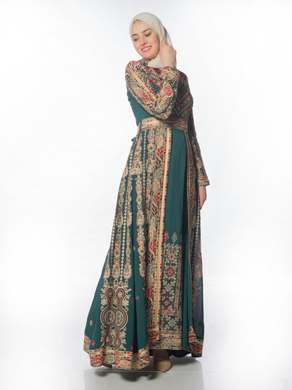 Embroidered caftan