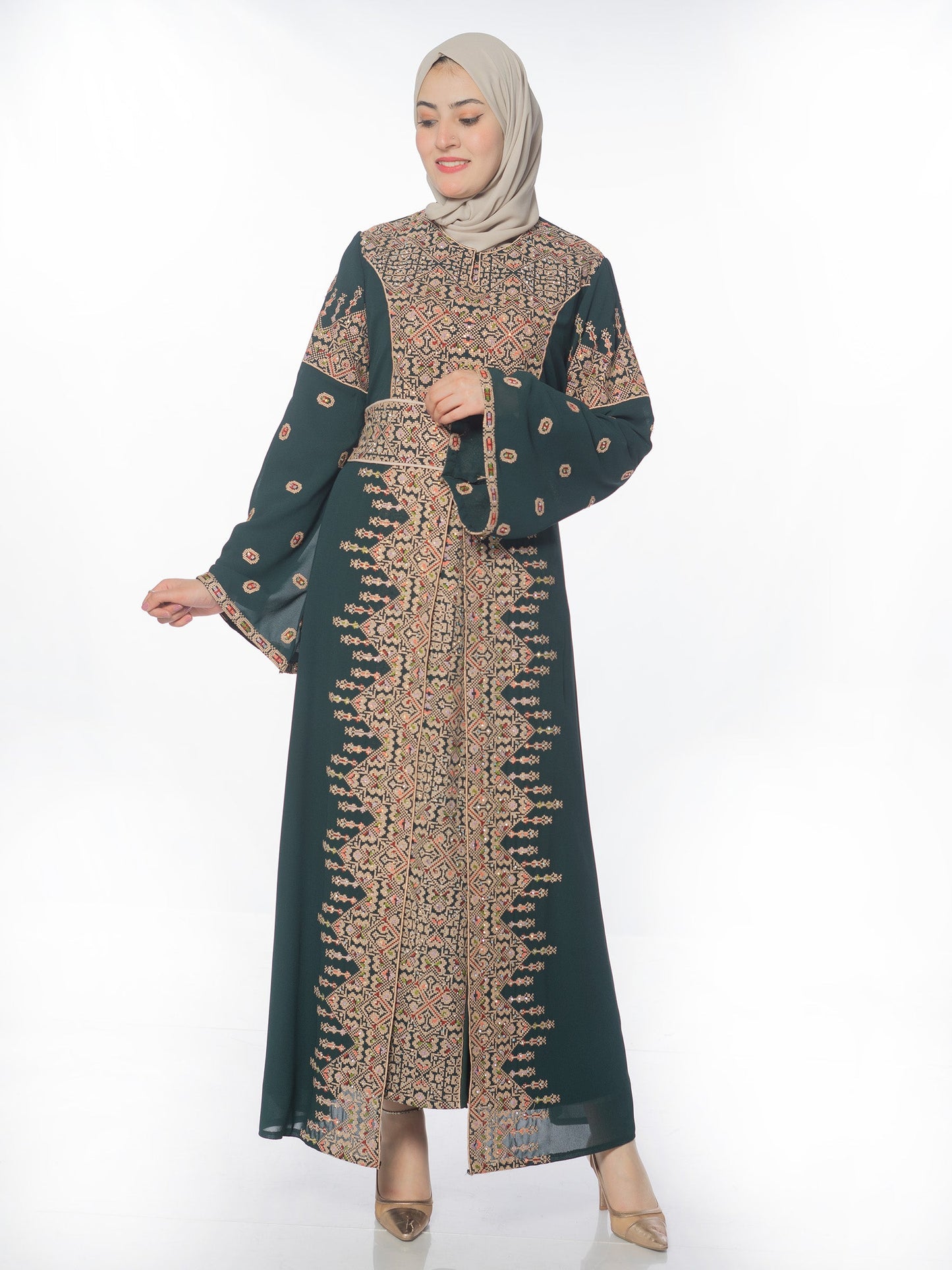 Embroidered caftan