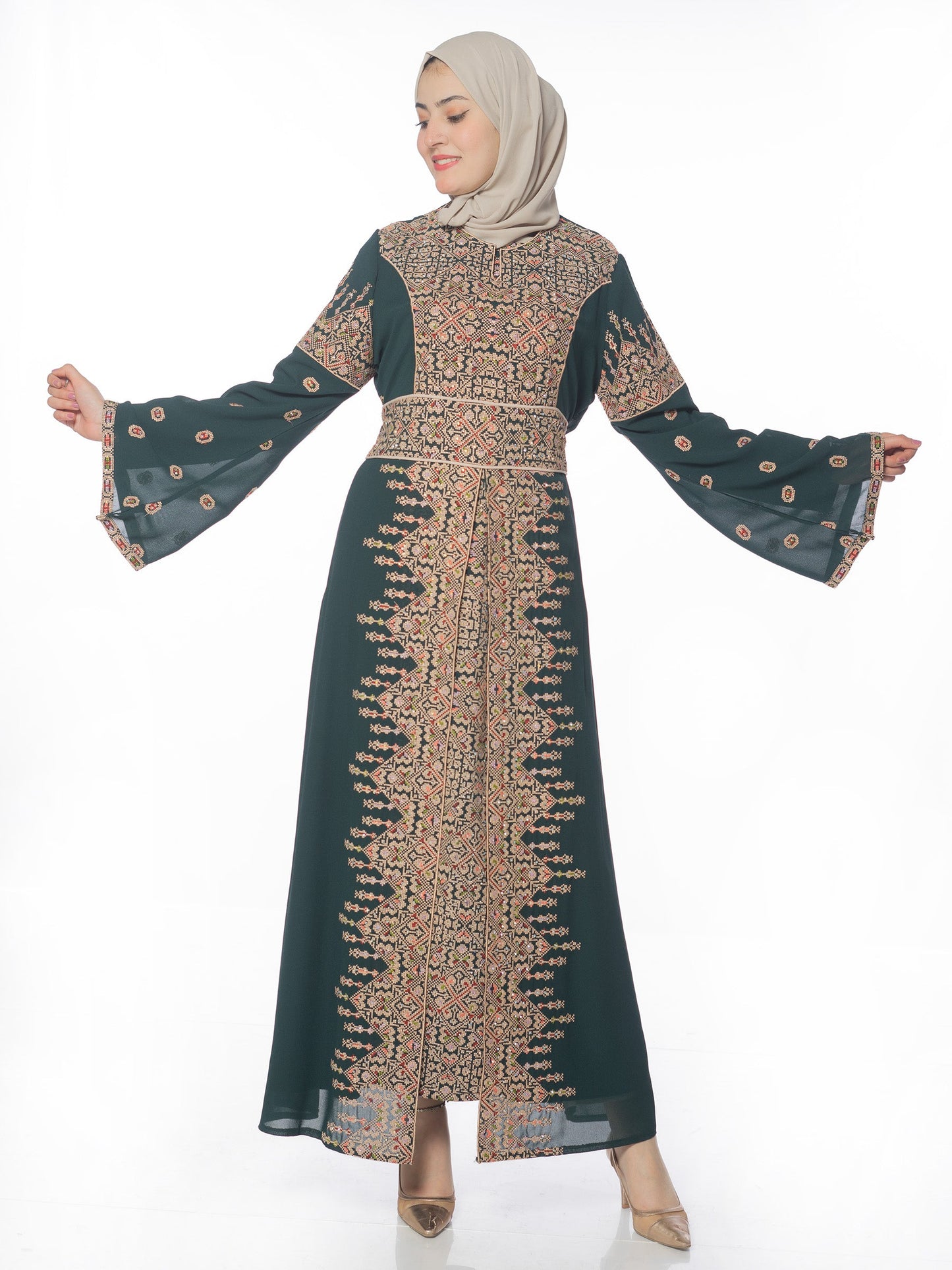 Embroidered caftan