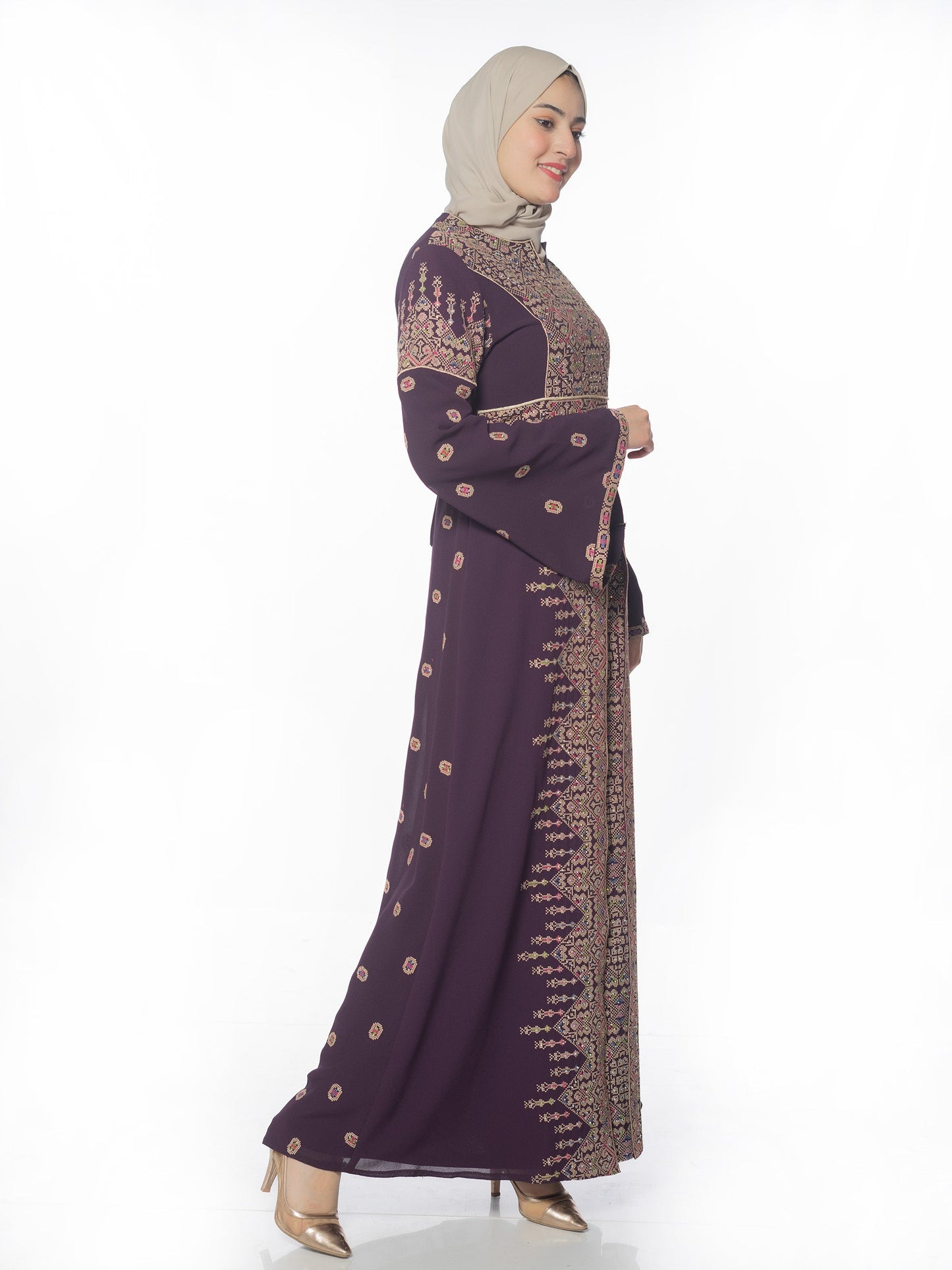 Embroidered caftan
