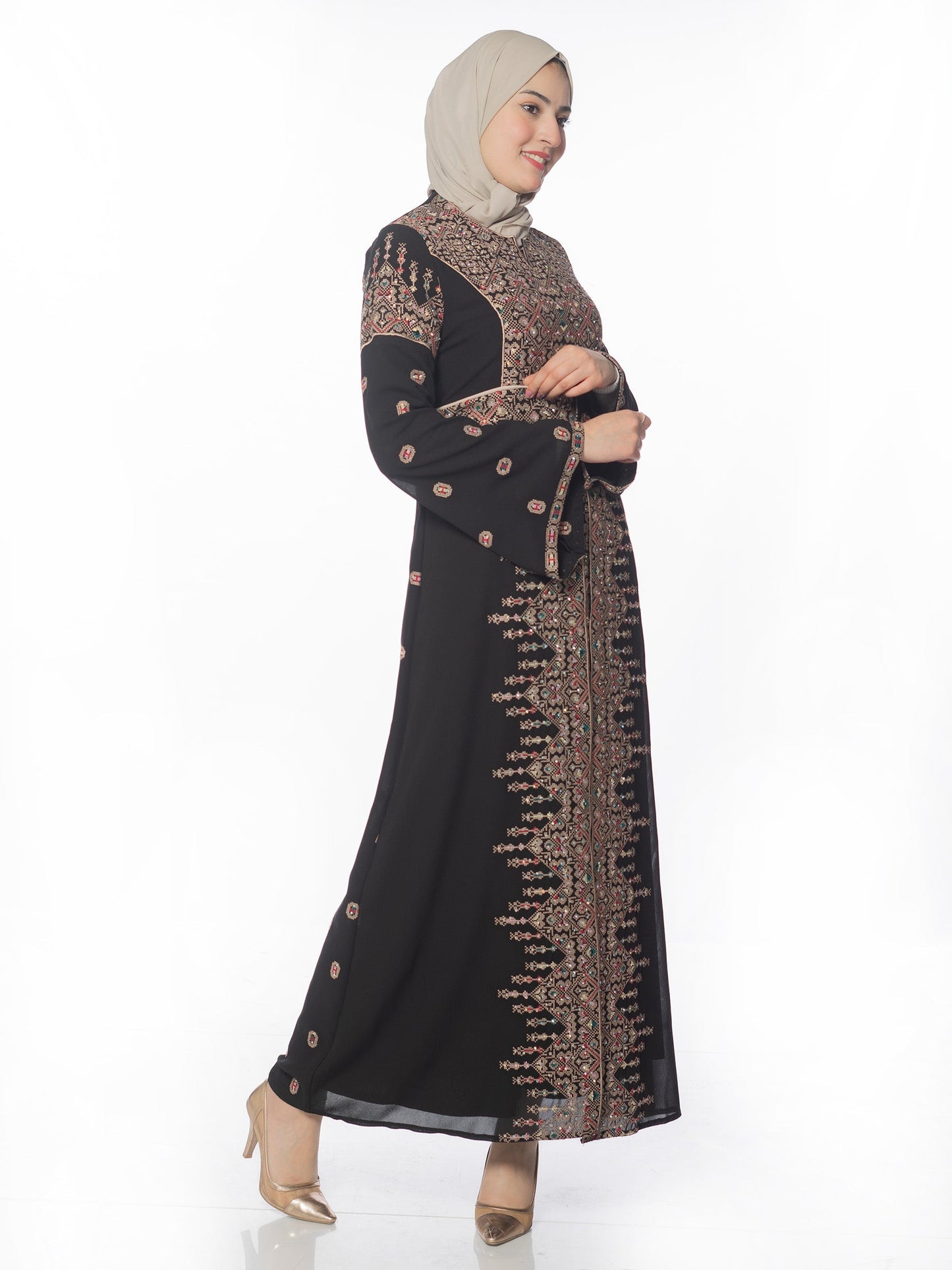 Embroidered caftan