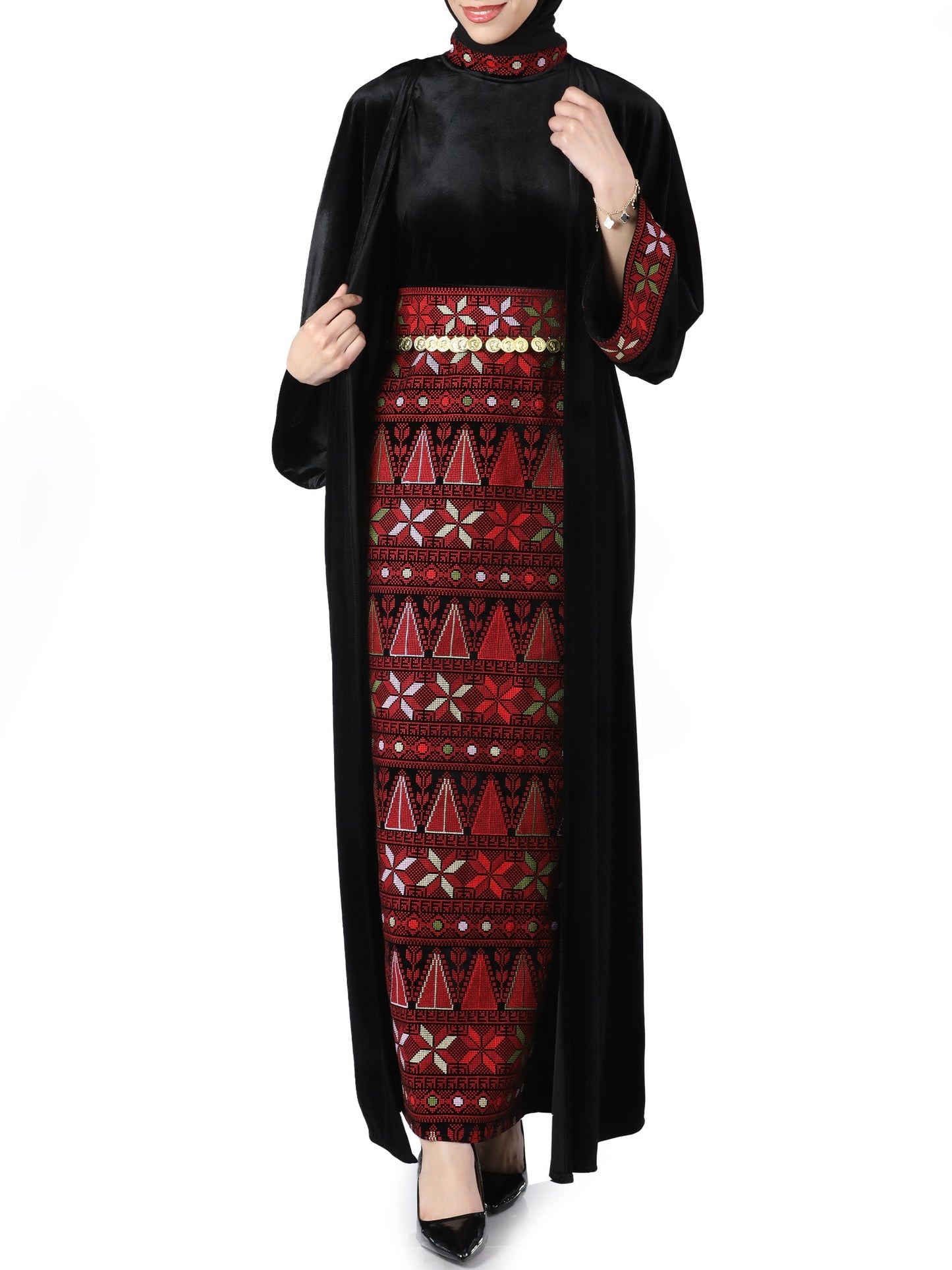 Embroidered bisht