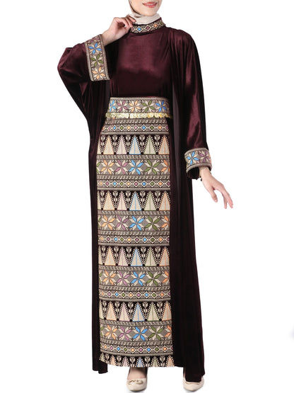 Embroidered bisht