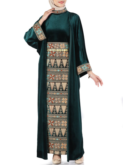 Embroidered bisht