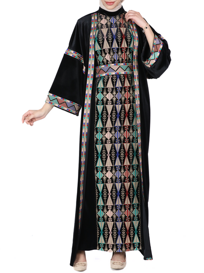 Embroidered bisht