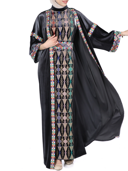 Embroidered bisht