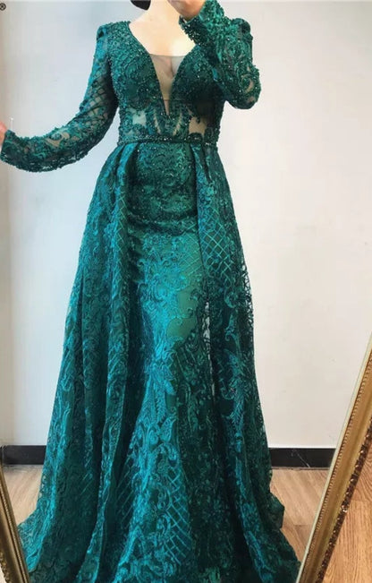 Rayna Beaded Lace Gown