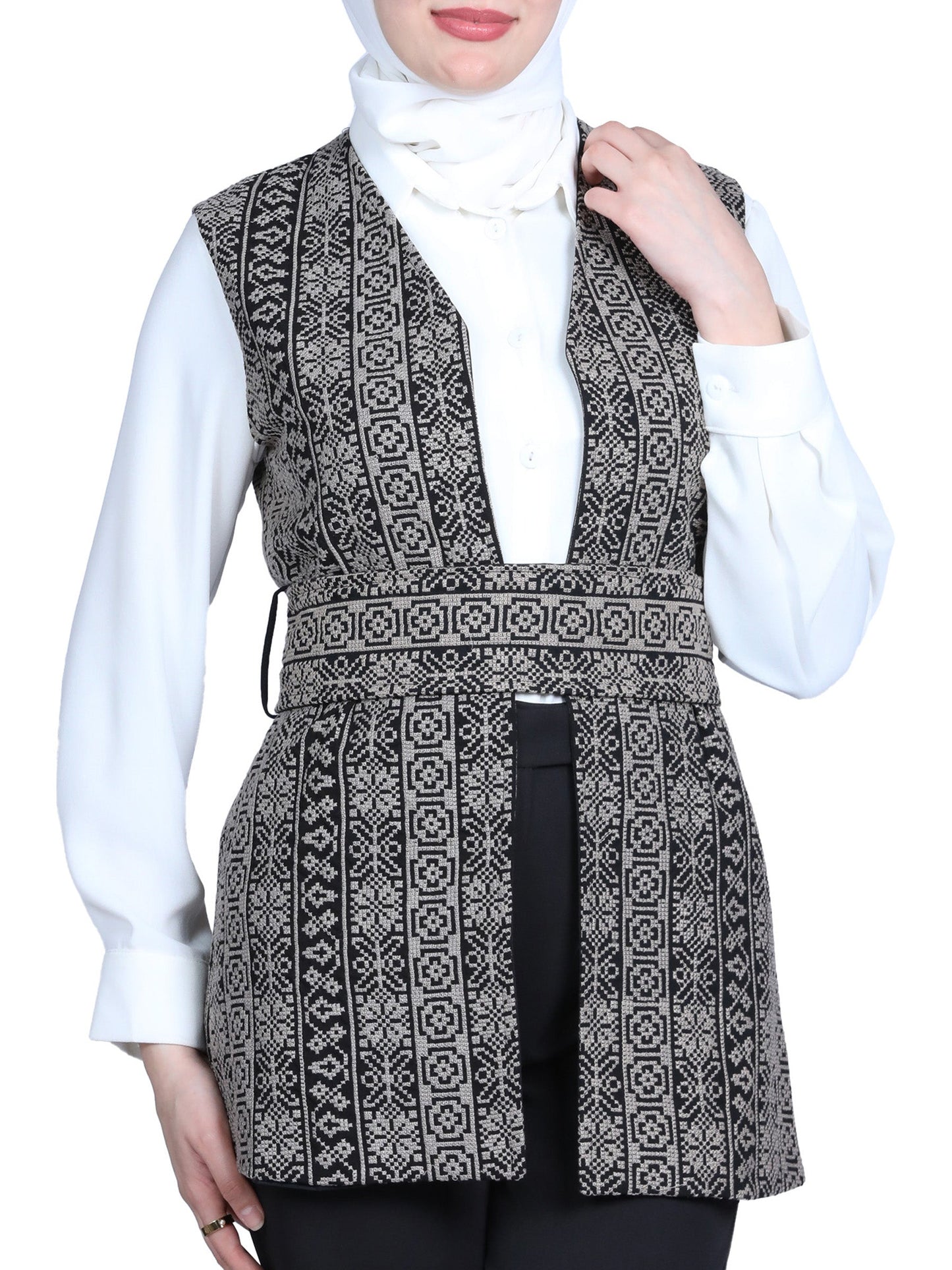 Vest embroidered