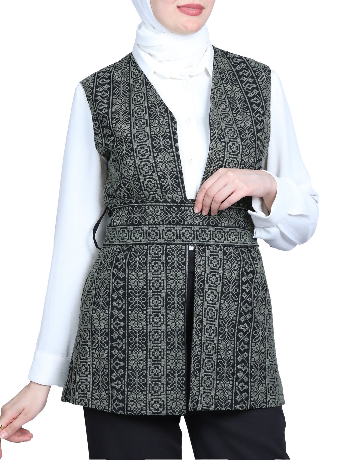 Vest embroidered