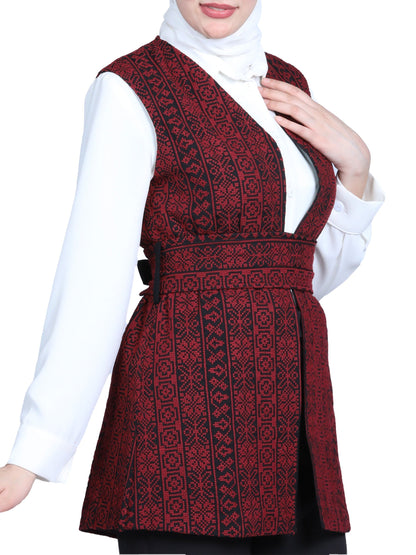 Vest embroidered