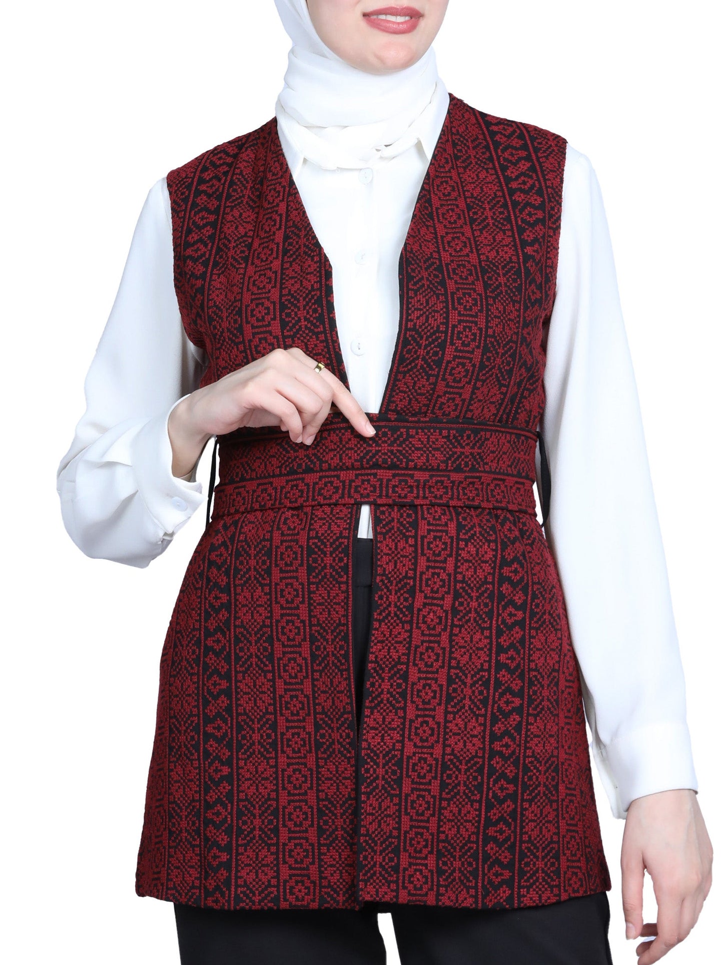 Vest embroidered