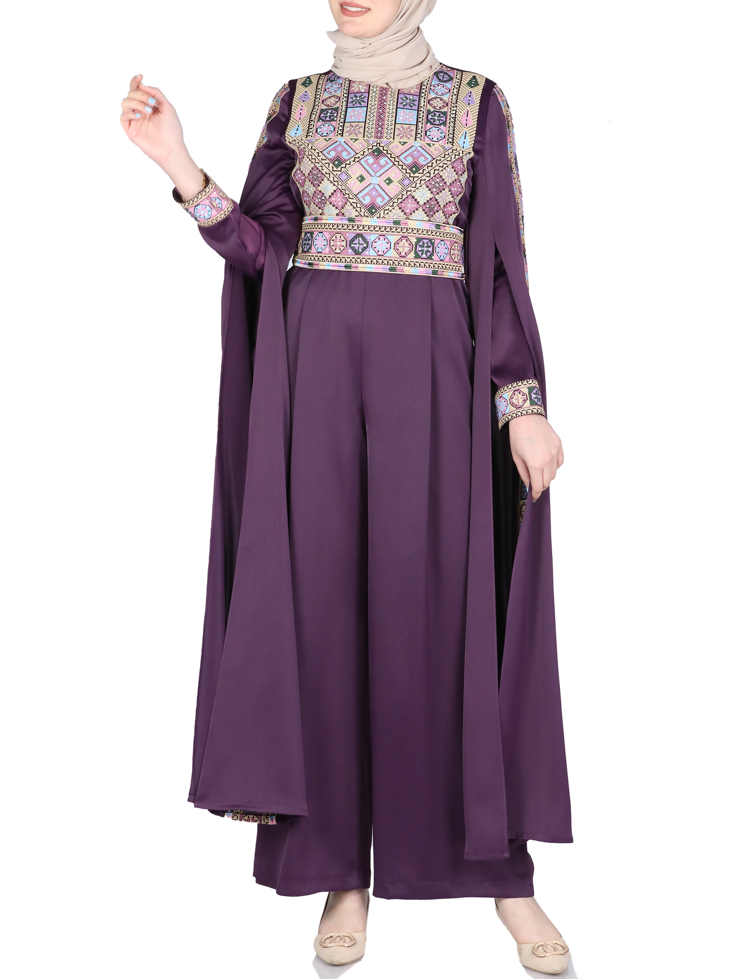 Women's embroidered jumpsuit