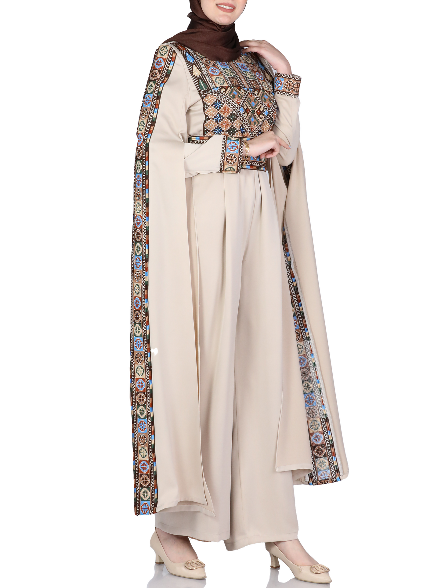 Women's embroidered jumpsuit