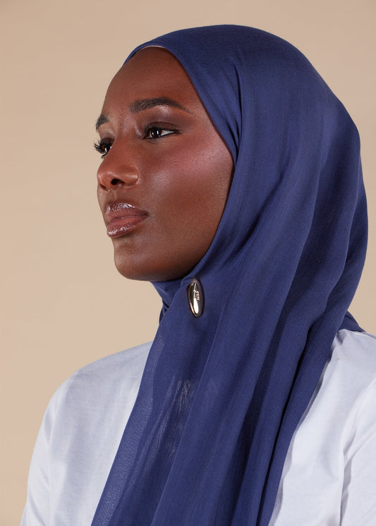Premium Dark Blue Modal Hijab