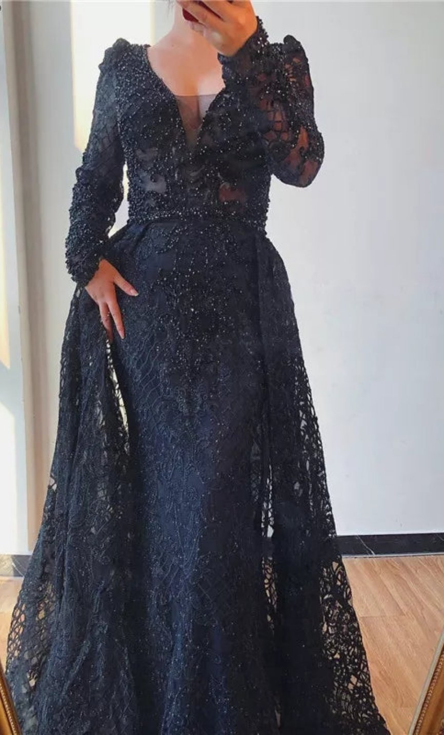 Rayna Beaded Lace Gown