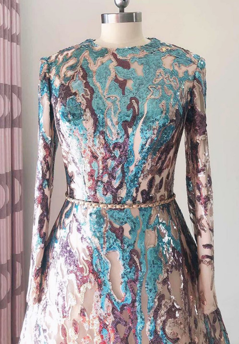 Ariel Sequin Gown
