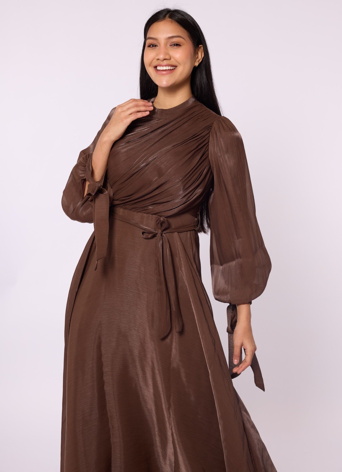 Pleated Lined Dress
