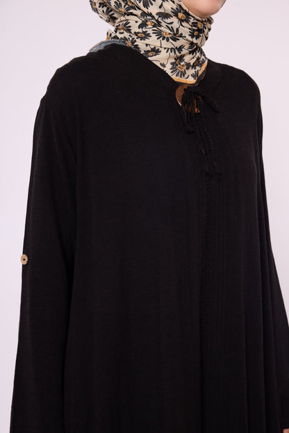 Dress with Stitch, Stripe and Accessory Details