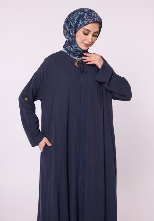 Dress with Stitch, Stripe and Accessory Details
