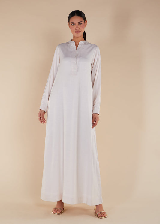 Fine Lines Abaya Blush - Final Sale