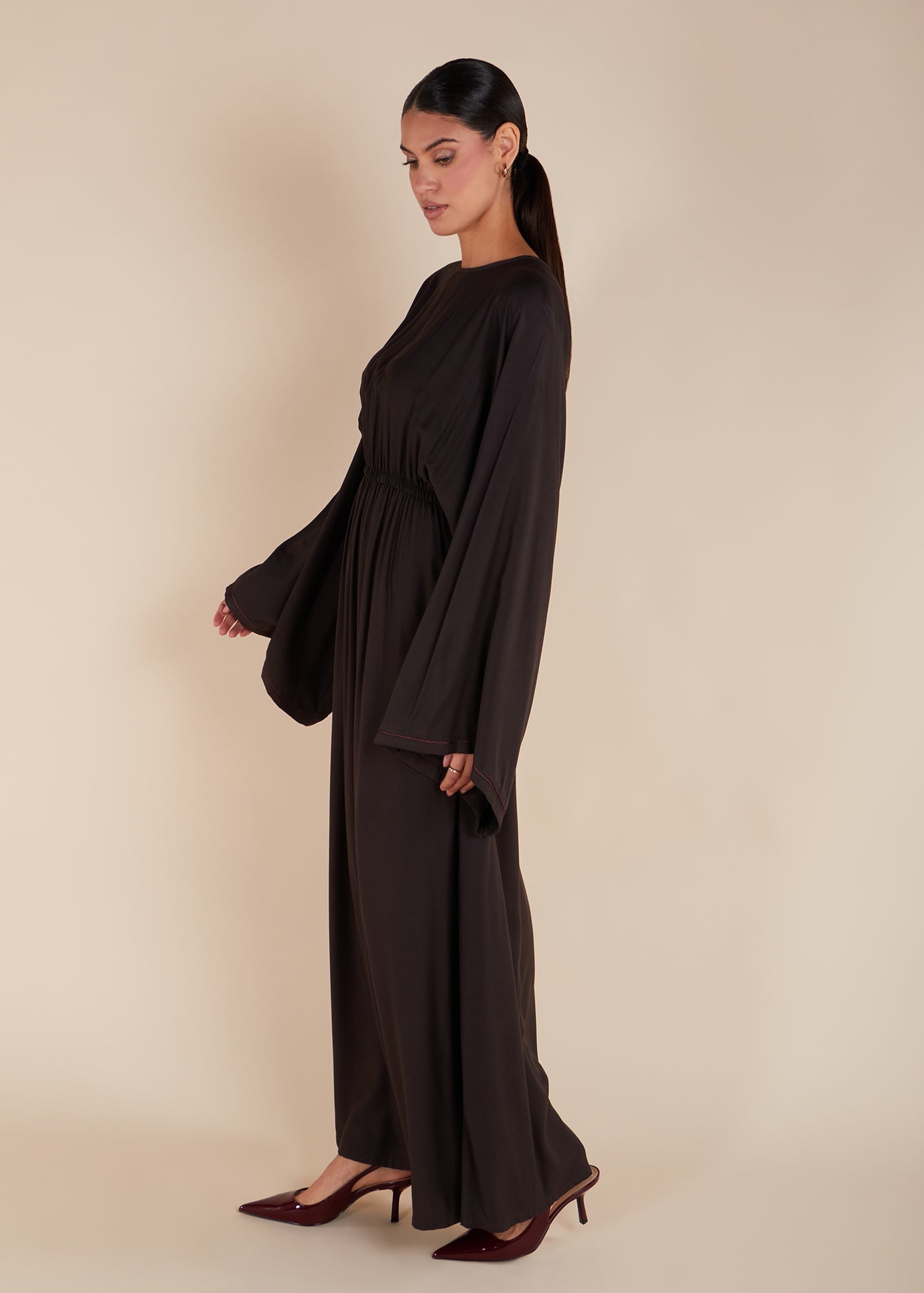 Miniature Rose Pleated Kaftan