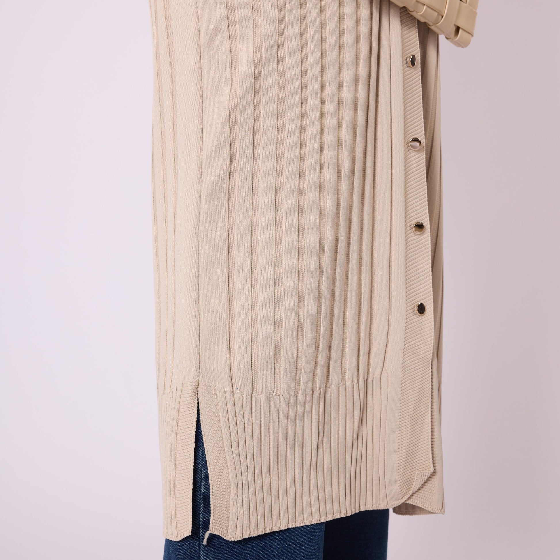Striped Wide Collar Cardigan