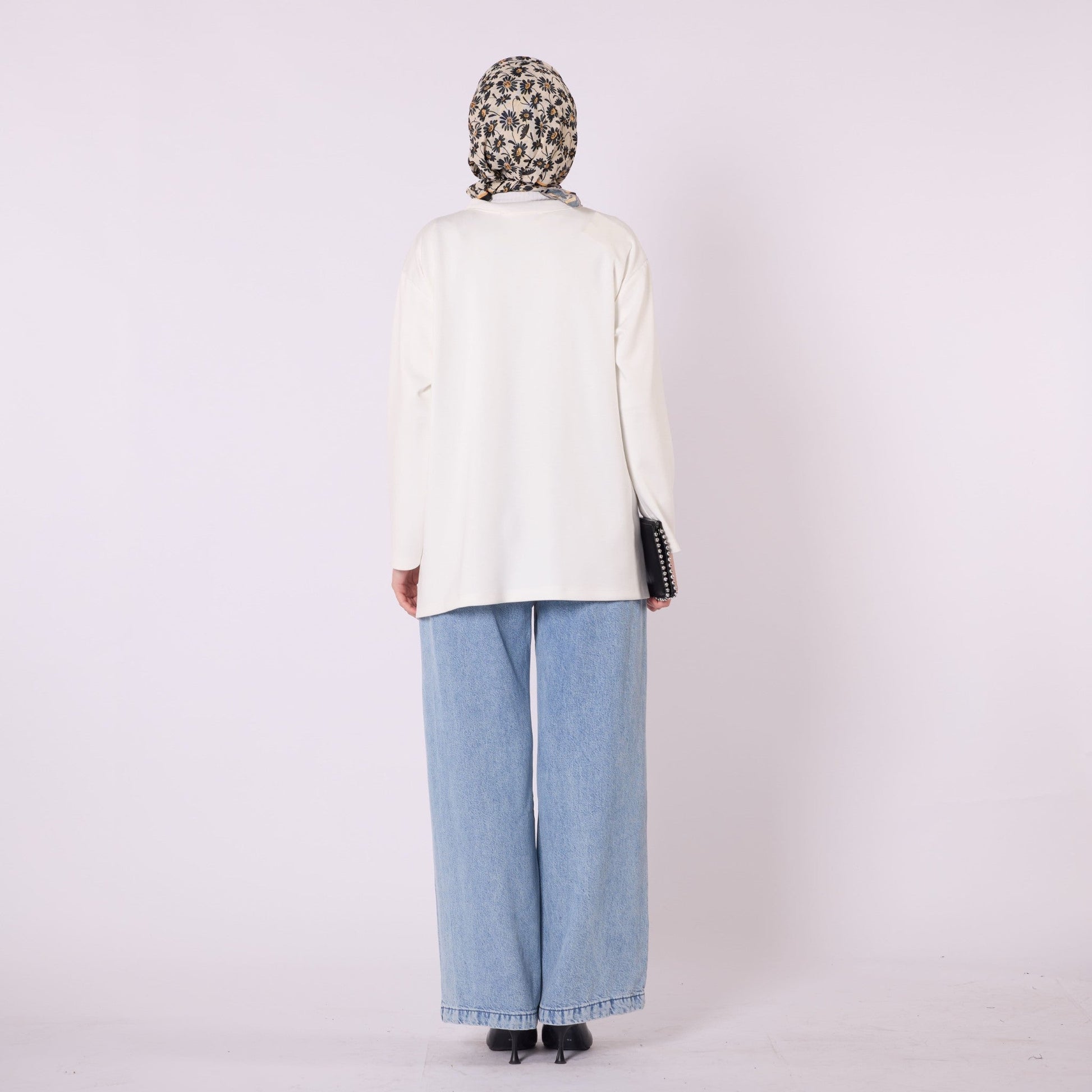 Jersey Tunic with Scarf Detail