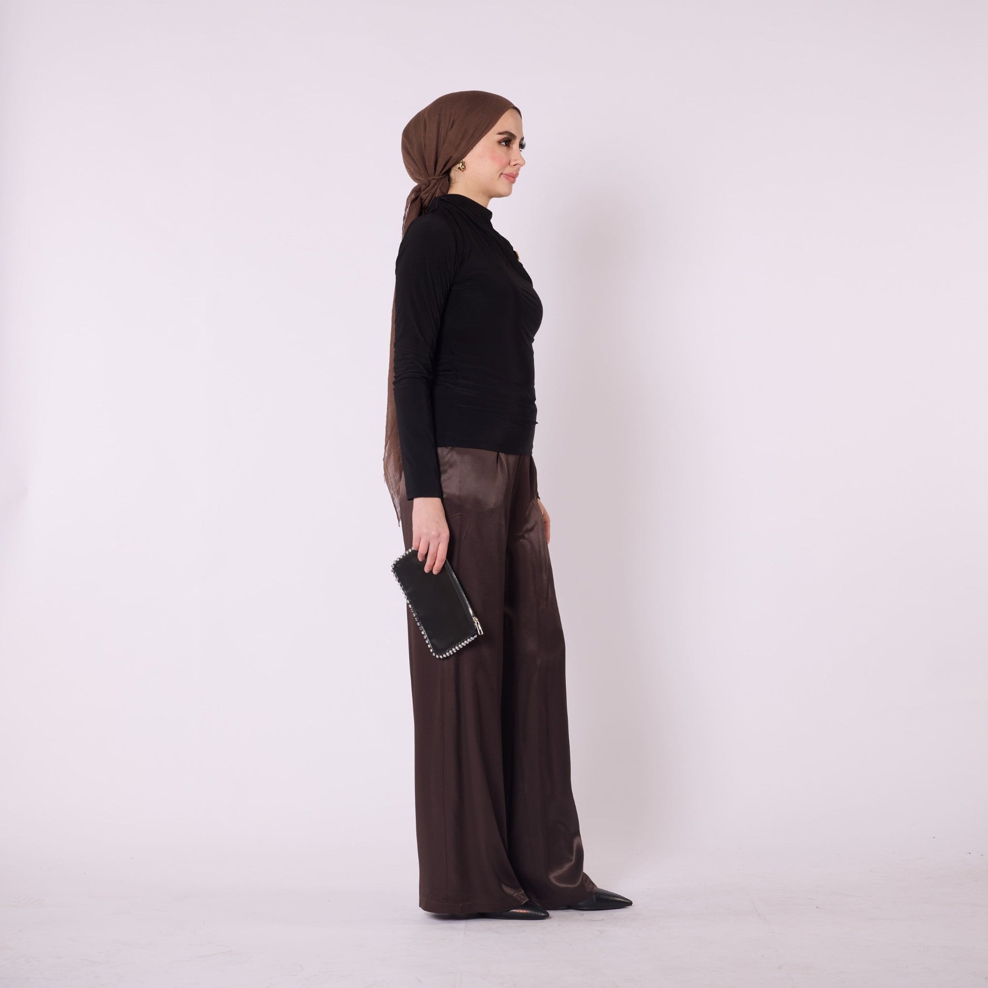 Tunic With Shoulder Accessory And Pleat Detail