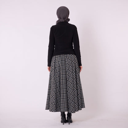 Waist Tie Long Tunic With Shoulder Pleat Detail