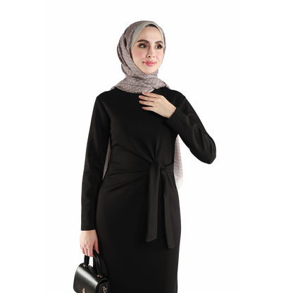 Oysho Fabric Stand Collar Long Dress