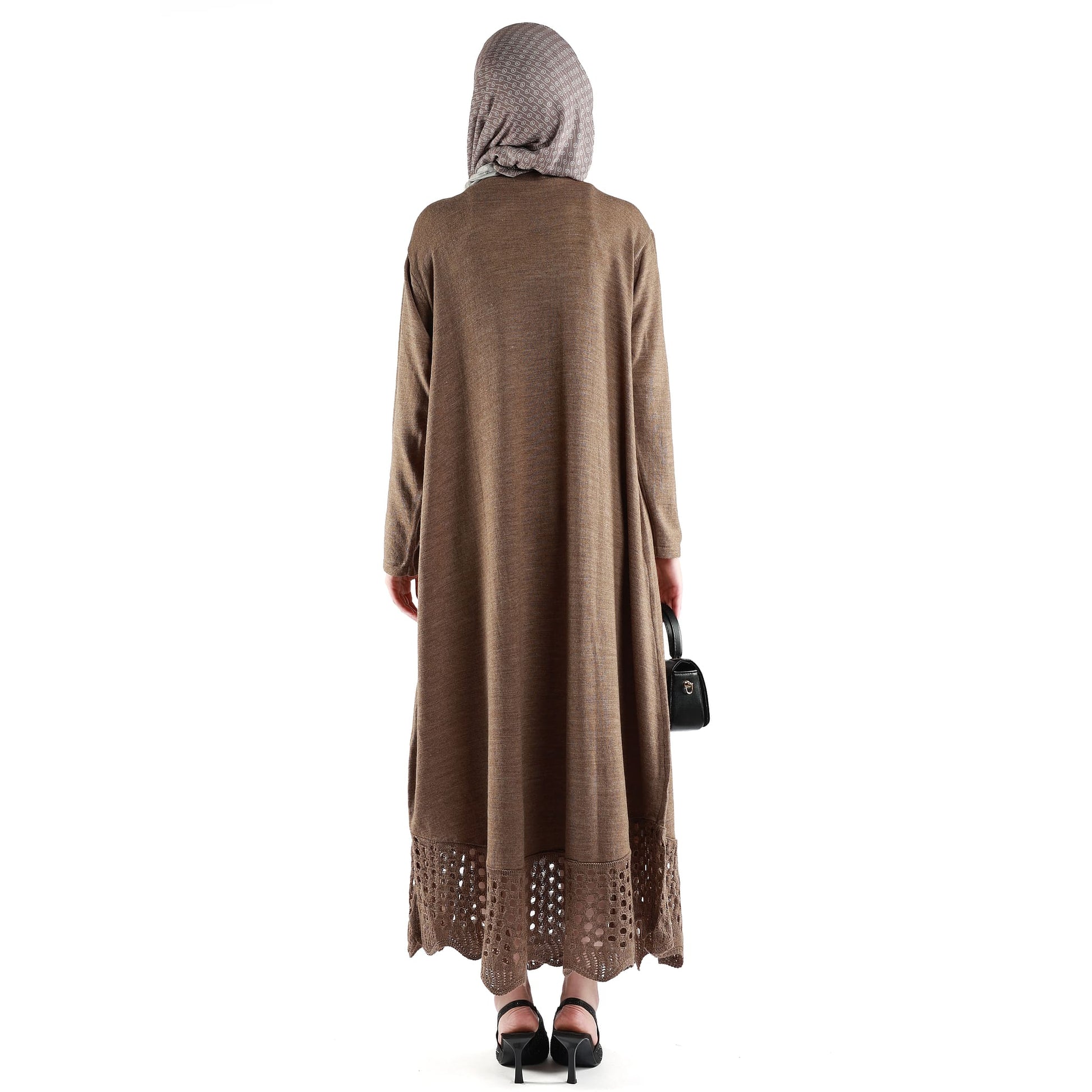 Mesh Design Knit Dress