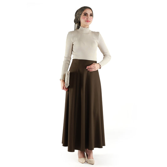 Long-Sleeved Ribbed Knit Body