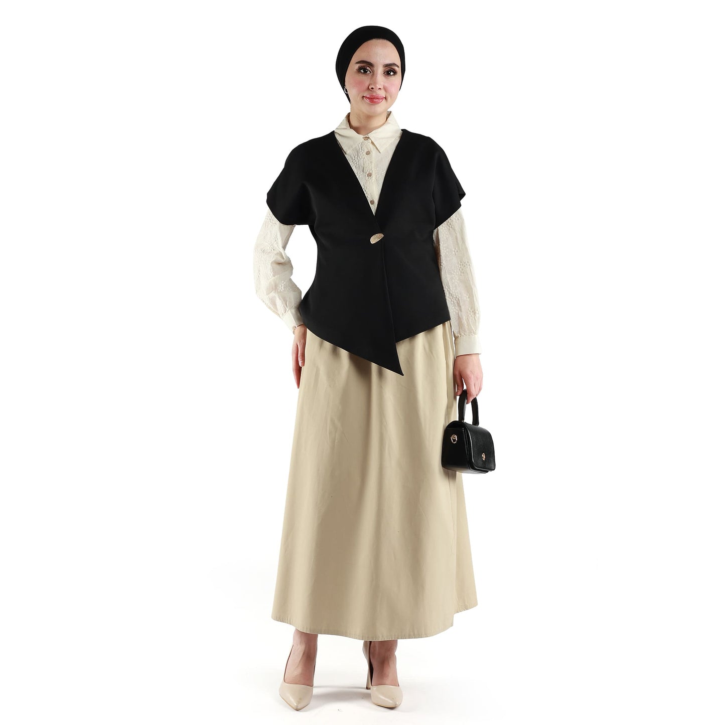 Drop Shoulder Single Button Classic Womens Jacket