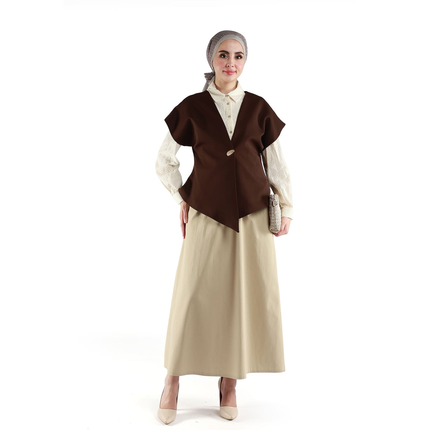 Drop Shoulder Single Button Classic Womens Jacket