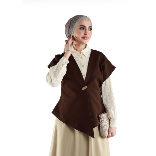 Drop Shoulder Single Button Classic Womens Jacket