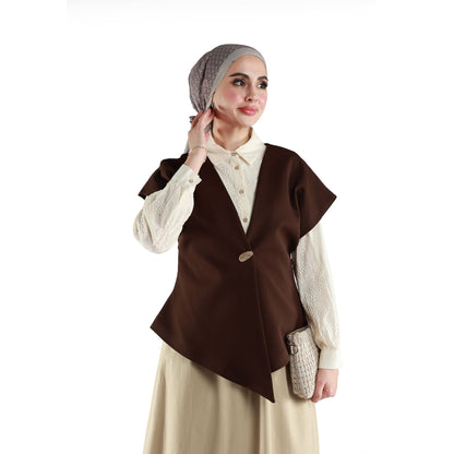 Drop Shoulder Single Button Classic Womens Jacket