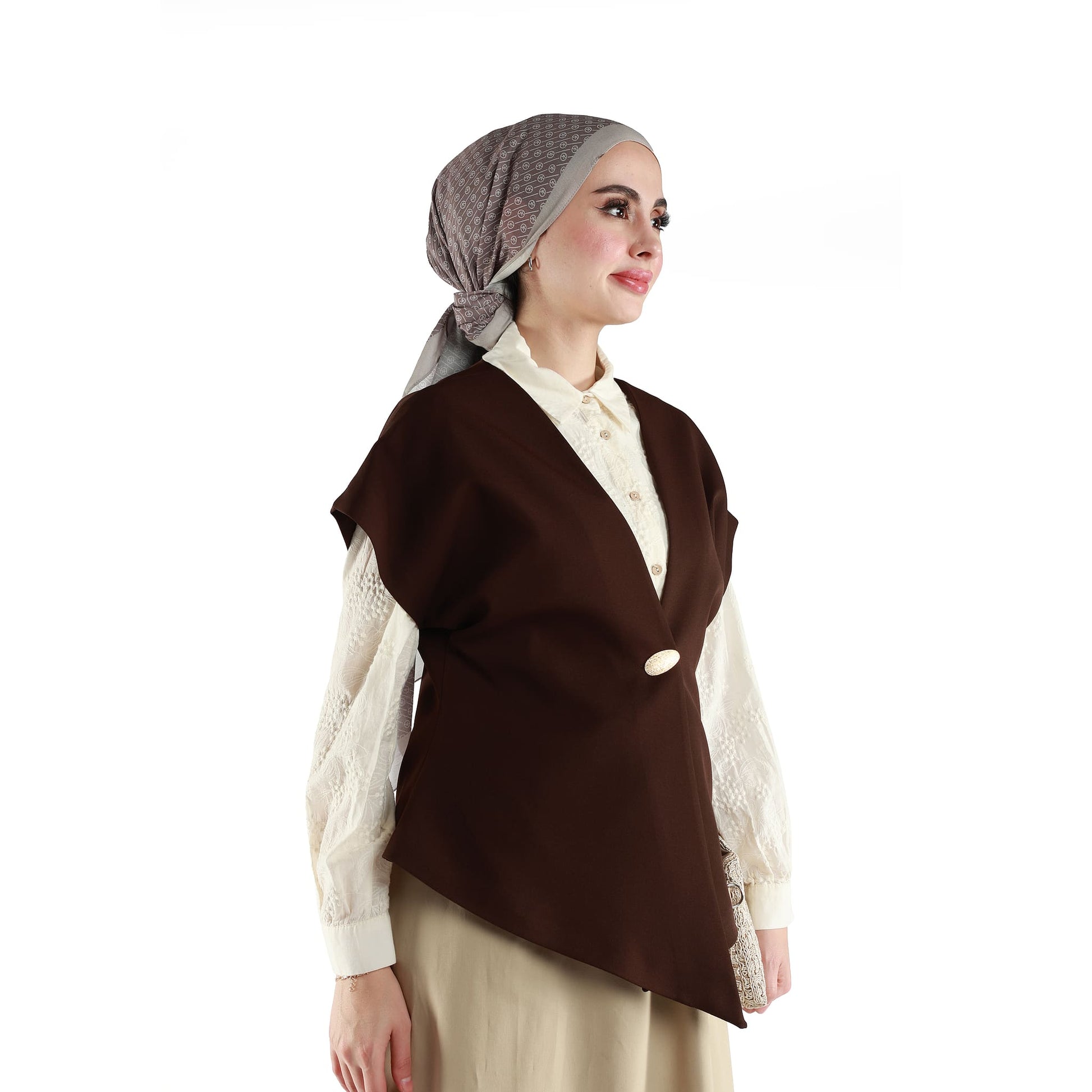 Drop Shoulder Single Button Classic Womens Jacket