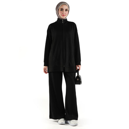 File Detailed Trouser Suit