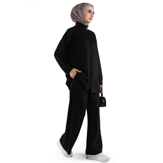 File Detailed Trouser Suit