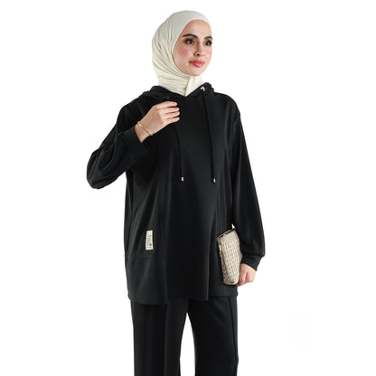 Loose Fit Hooded Pantsuit