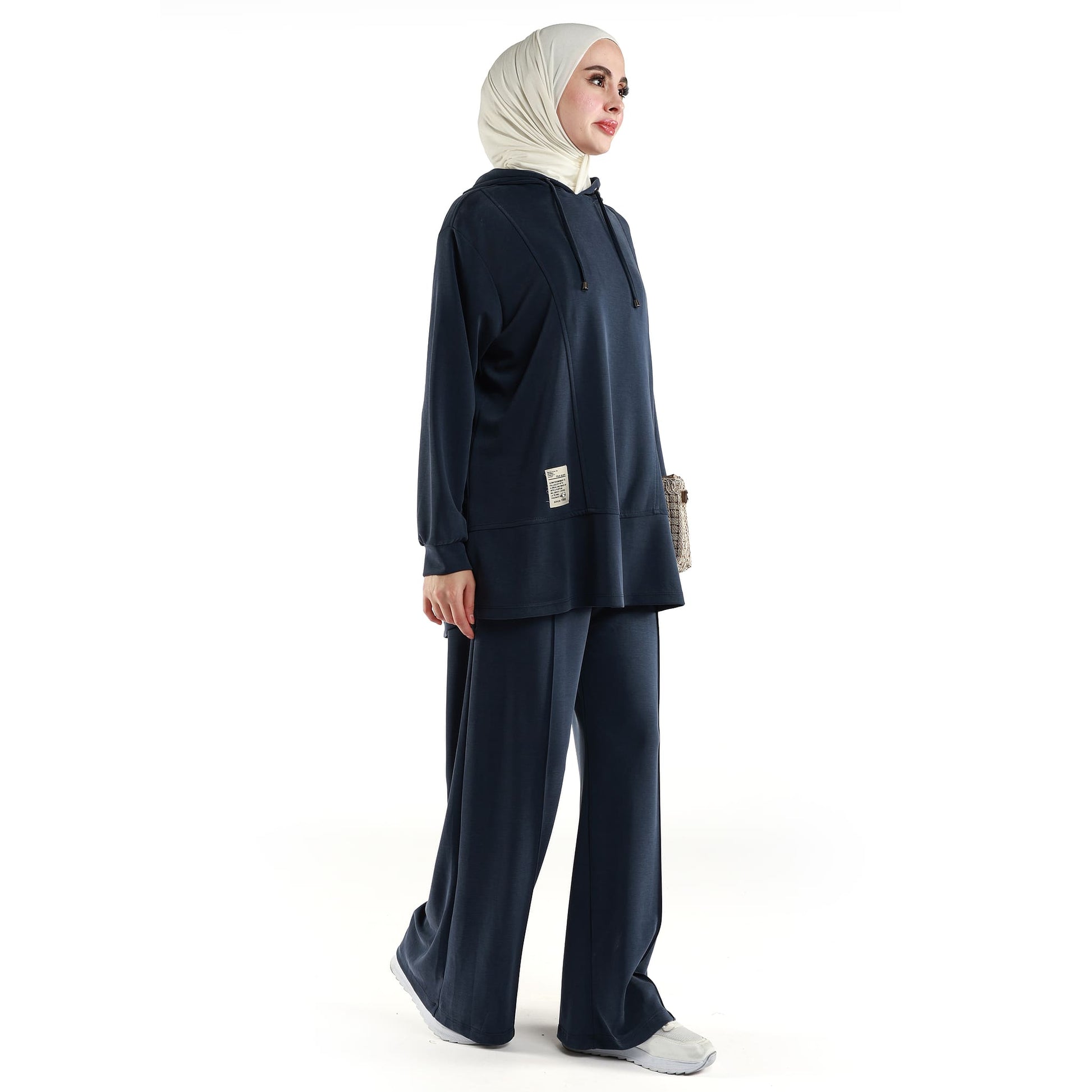 Loose Fit Hooded Pantsuit