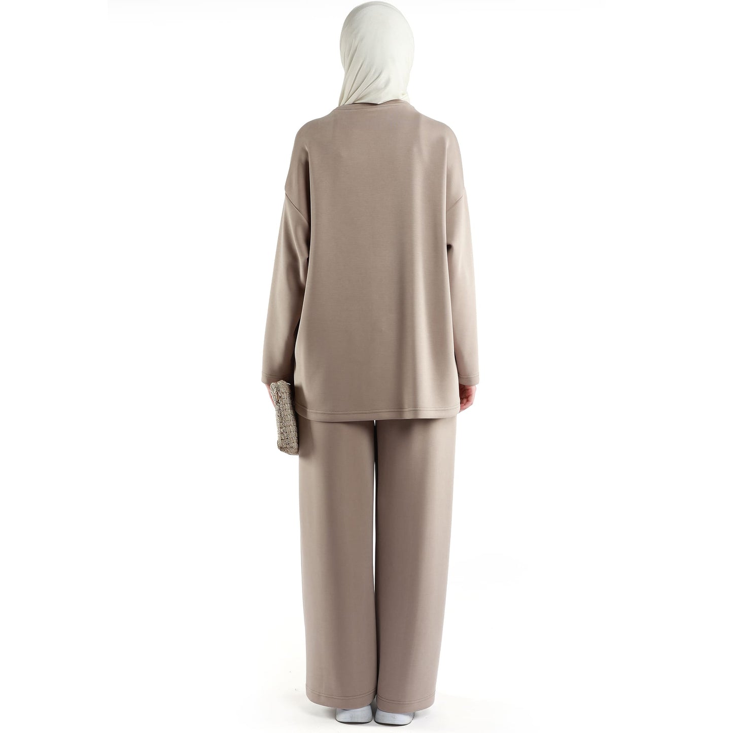 Oversize Drawstring Detail Two Piece Set