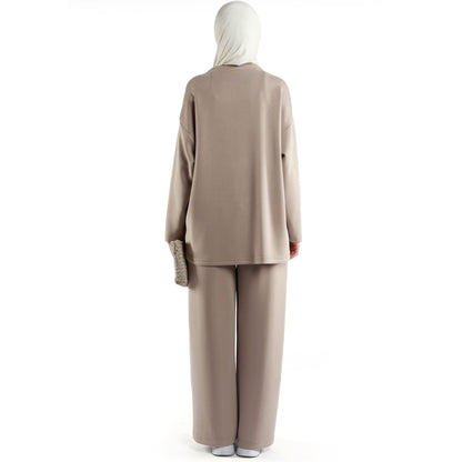 Oversize Drawstring Detail Two Piece Set