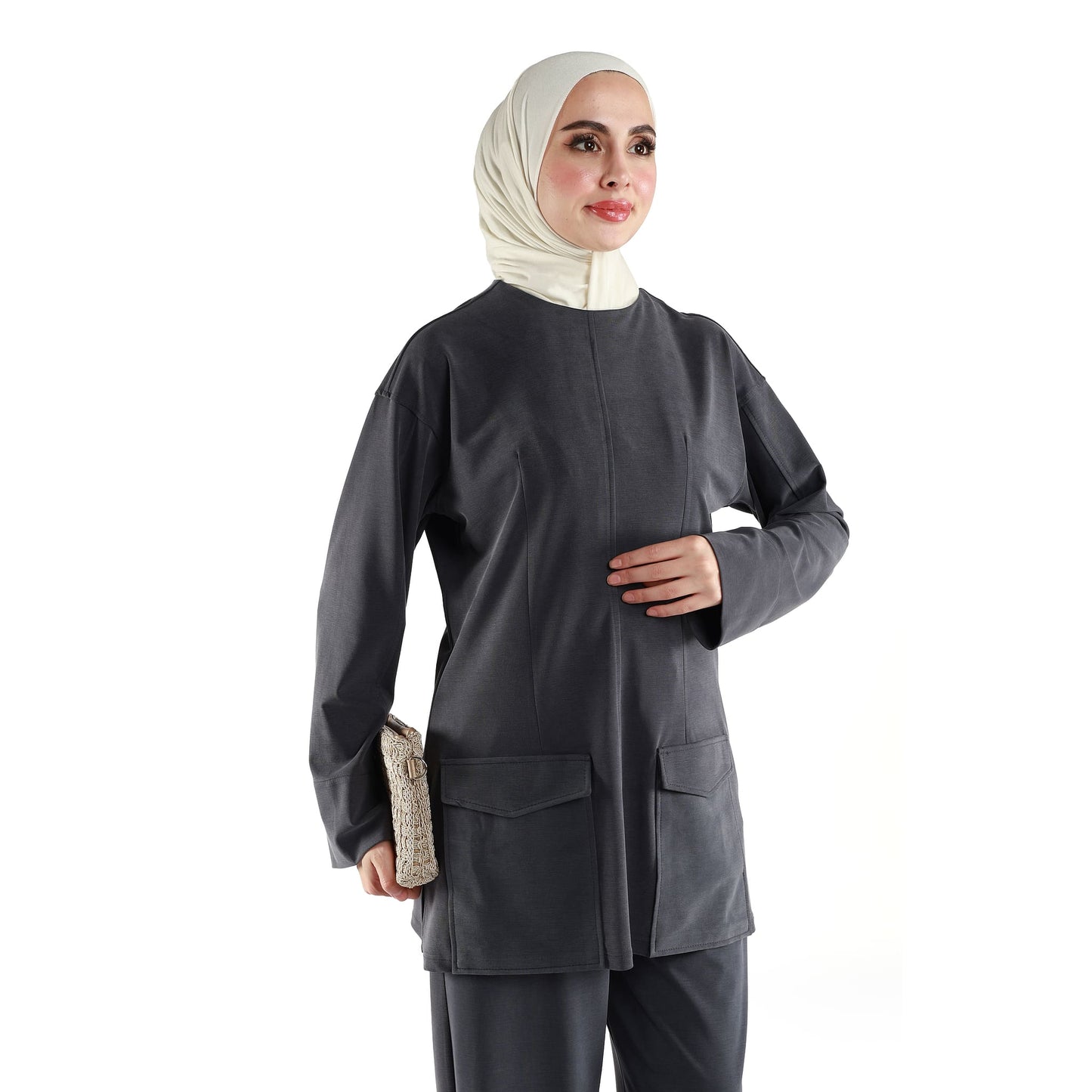 Judge Collar Pocket Detail Suit