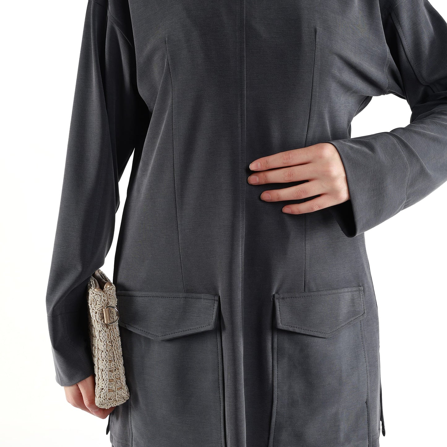 Judge Collar Pocket Detail Suit