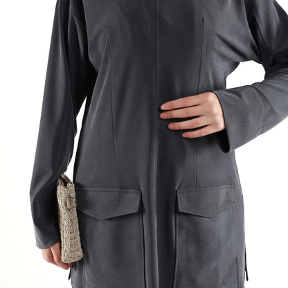 Judge Collar Pocket Detail Suit