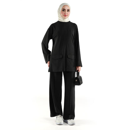 Judge Collar Pocket Detail Suit