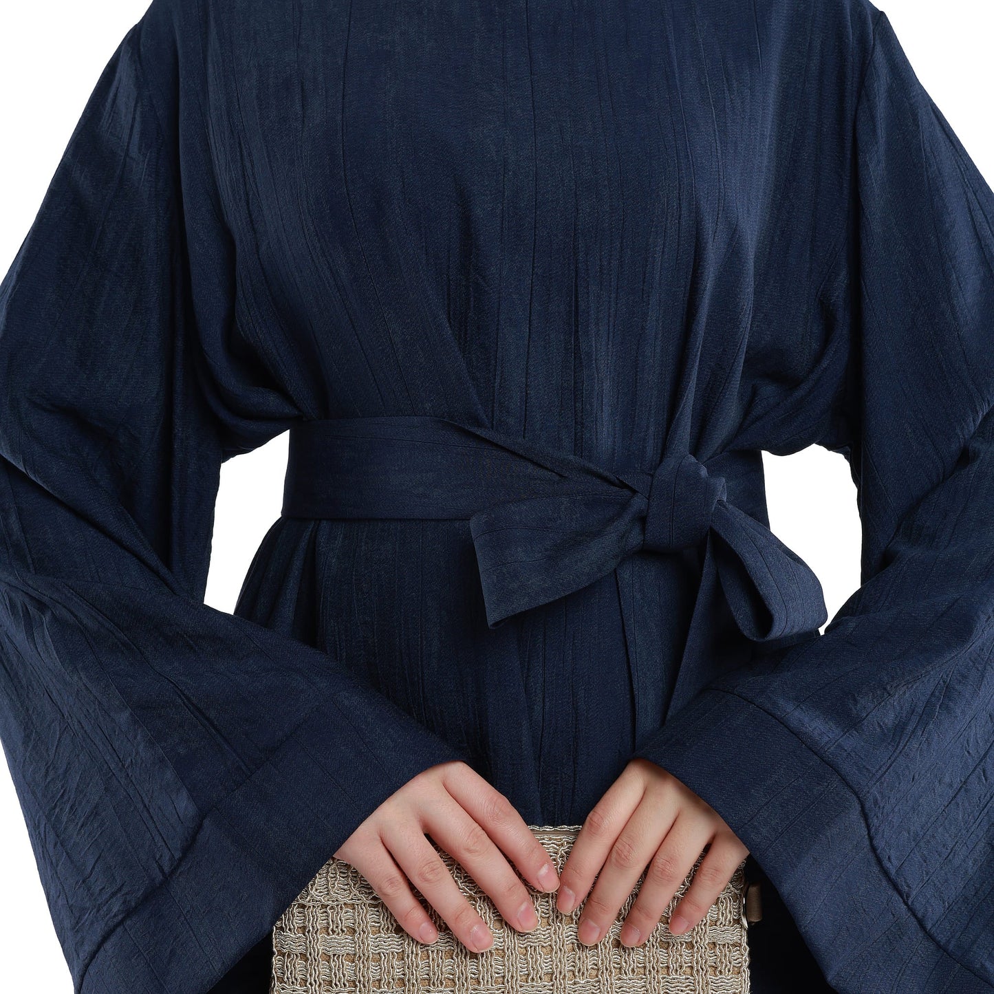 Belted Loose Fit Long Flowing Dress