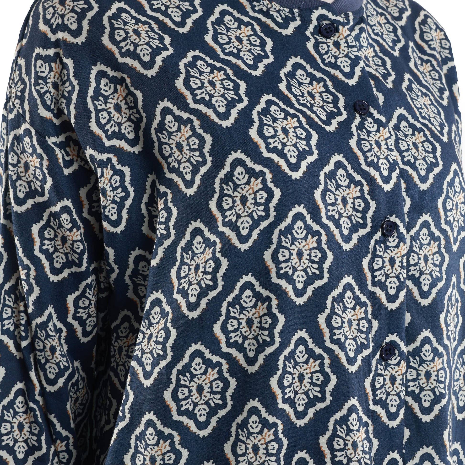 Patterned Buttoned Tunic