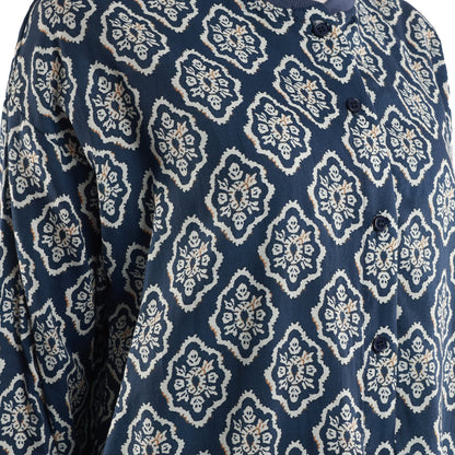 Patterned Buttoned Tunic